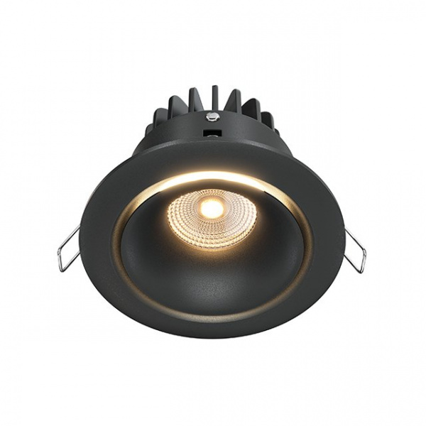 Встраиваемый светильник Maytoni Technical Yin DL031-L12W3K-D-B, черный