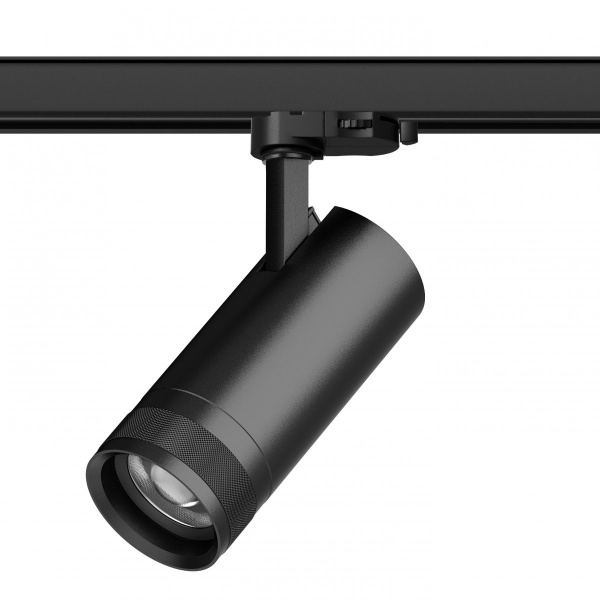фото Светильник для треков QUATTRO 20W 1400LM 20-55G с адаптером Canno Pro, черный Lightstar C4207QT