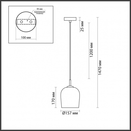 фото Матовое золото Подвес E14 1*40W 220V ELLIE SUSPENTIONI, арт. 6551/1A