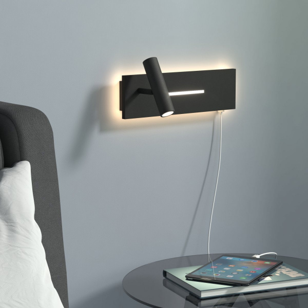 Светильник настенный светодиодный Tuo LED MRL 1117 черный