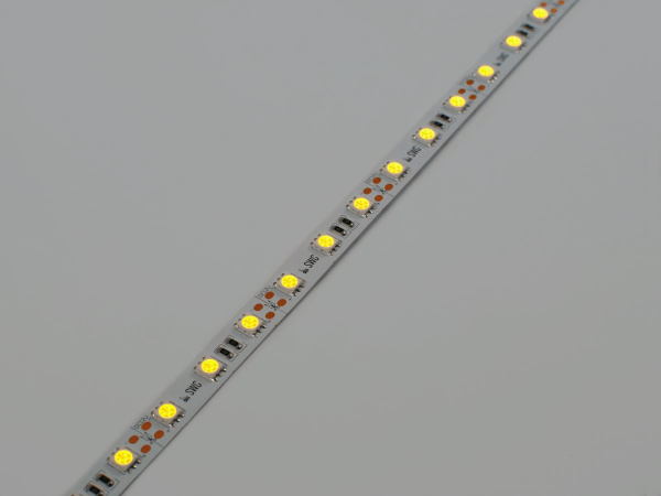 фото Светодиодная лента 5050, 60 LED/м, 14,4 Вт/м, 12В, IP20, Цвет: Желтый, SWG560-12-14.4-Y-M, катушка 5 м