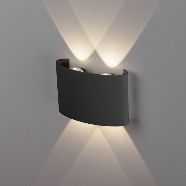 фото Пылевлагозащищенный светодиодный светильник Twinky Double чёрный IP54 1555 TECHNO LED