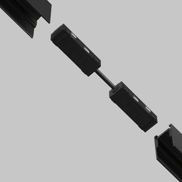 фото Коннектор питания прямой гибкий 5см Exility черный Maytoni Technical TRA034CPC-42B-5-1