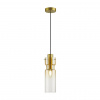 фото Золотой/янтарный/металл/стекло Подвес E27 1*40W SCROW PENDANT, арт. 5057/1A