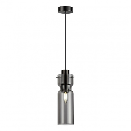 фото Черный/дымчатый/металл/стекло Подвес E27 1*40W SCROW PENDANT, арт. 5057/1