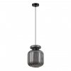 Черный/дымчатый/металл/стекло/эко.кожа Подвес E27 1*60W JUGI PENDANT, арт. 5042/1B