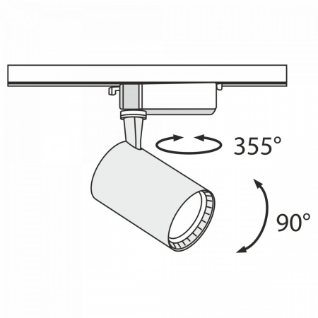 фото Трековый светильник Maytoni Technical Vuoro TR003-1-12W3K-W, белый