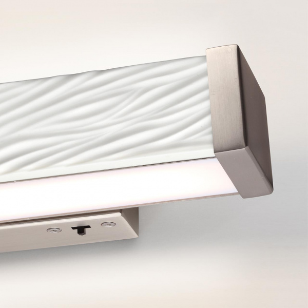 фото Белый/никель /металл/керамика/акрил Настенный светильник LED 10W 2000К/3000K/4000K RIVIERA L-VISION, арт. 5451/10WL