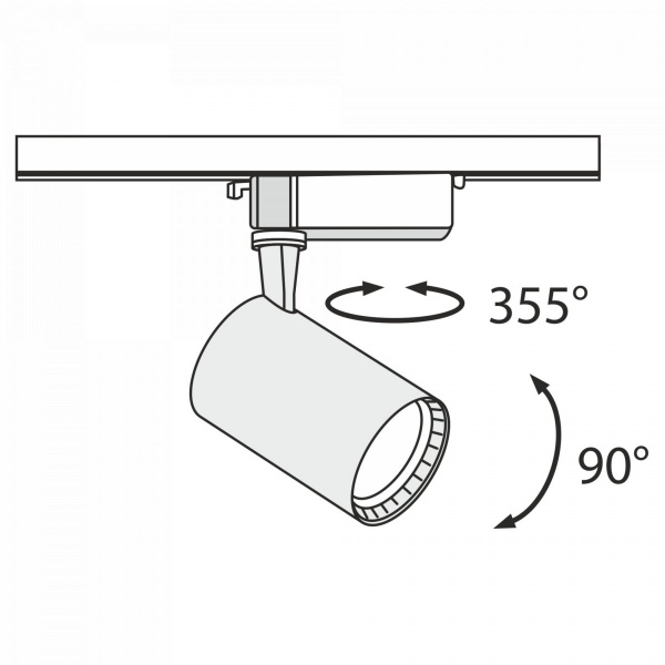 фото Трековый светильник Maytoni Technical Vuoro TR003-1-12W3K-W, белый