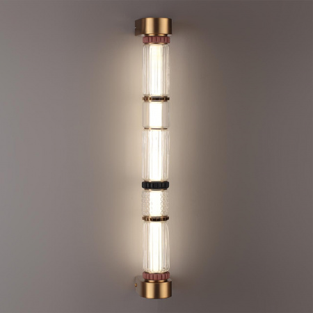 фото Сатин.латунь/терракот/черный Настенный светильник LED 22W 4000K COLLIER L-VISION, арт. 5455/18WL