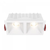 Встраиваемый светильник Maytoni Technical Alfa LED DL043-02-10W3K-D-SQ-W, белый