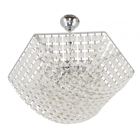 фото Хром/прозрачный, металл/хрусталь Люстра подвесная E27 5*60W 220V AMALIA NEOCLASSI, арт. 8377/5