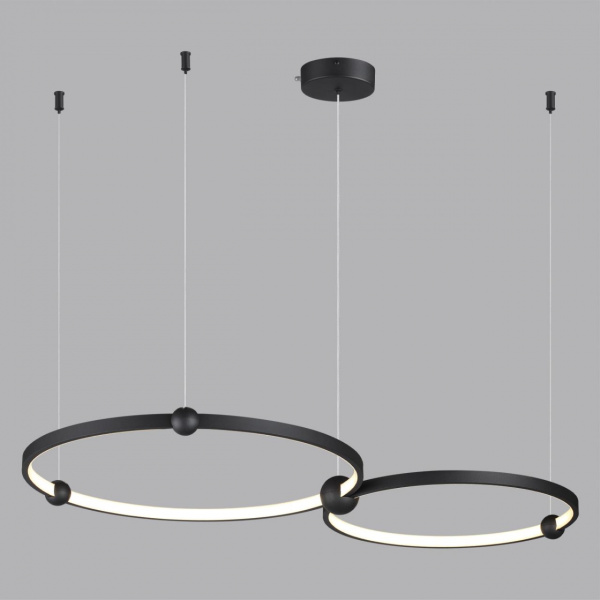 фото Чёрный Светильник подвеснойс ПДУ LED 80W 3000-6000K 220V DIEGO LEDIO, арт. 6533/80L