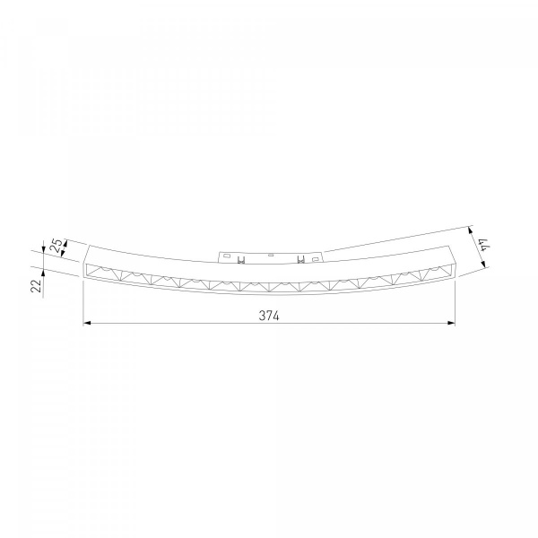 фото Slim Magnetic Трековый светильник для радиусного шинопровода 12W 4200K Intenso чёрный Ø 1200мм 85186/01