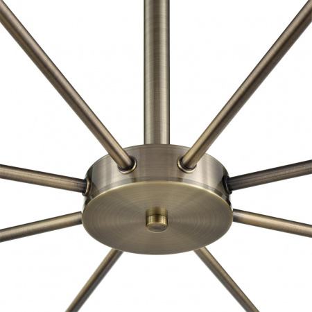 фото Бронза/белый металл/стекло Люстра потолочная Е14 8*40W 220V MAVE COMFI, арт. 8100/8C
