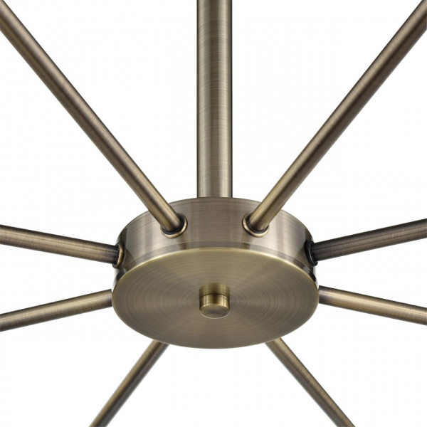 фото Бронза/белый металл/стекло Люстра потолочная Е14 8*40W 220V MAVE COMFI, арт. 8100/8C