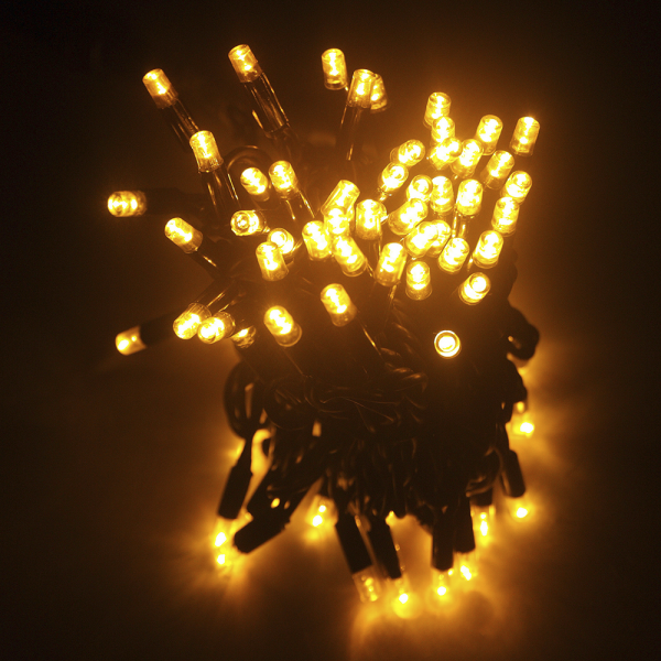 LED String light outdoor гирлянда уличная, SL-LED-100 IP44 steady 10м фиолетовый/чёрный