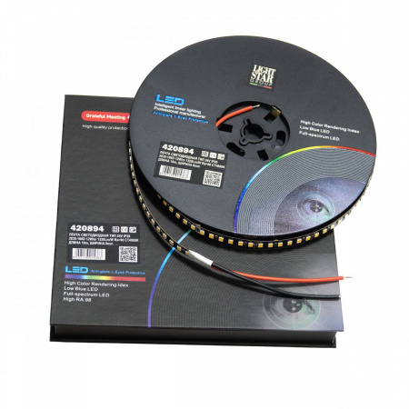 фото Лента светодиодная 8mm 24V 12W/m 168leds/M 1320LM/m Lightstar 420894
