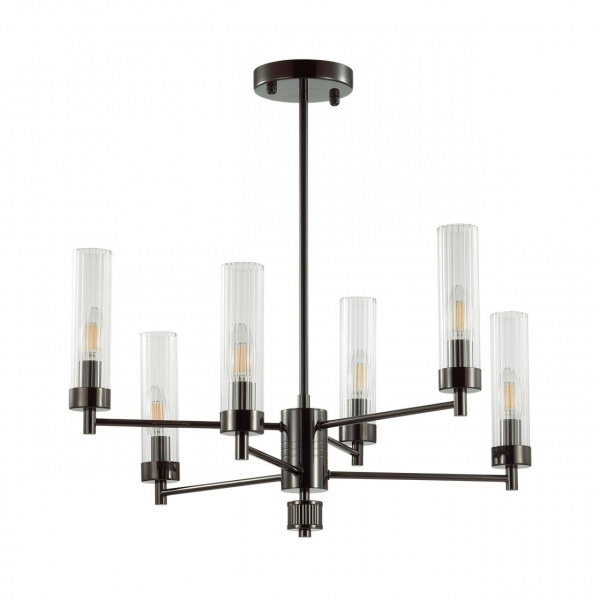 Черный хром Люстра потолочная E14 6*40W 220V KAMILLA CLASSI, арт. 5275/6C