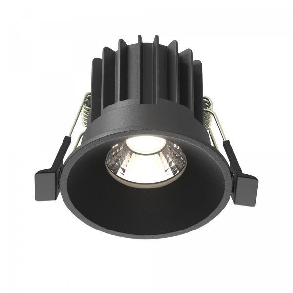Встраиваемый светильник Maytoni Technical Round DL058-7W4K-B, черный