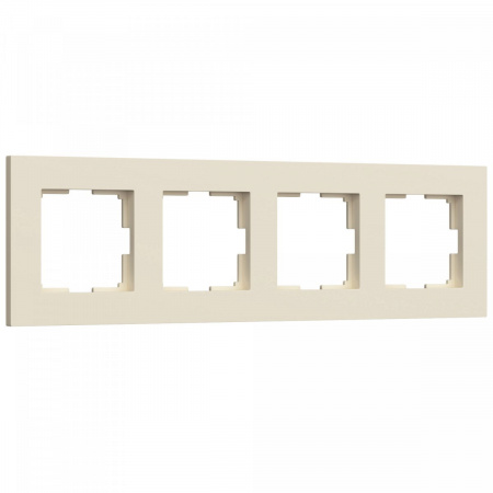 фото Рамка из поликарбоната на 4 поста Slab айвори софт W0042962