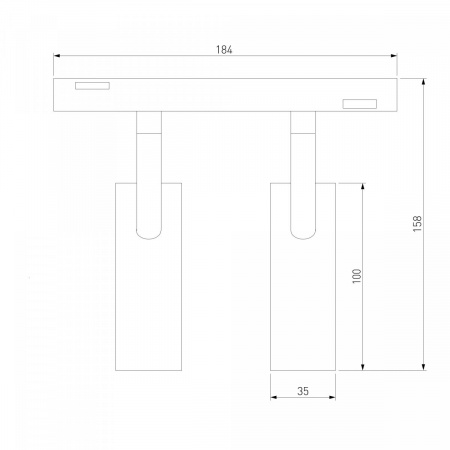 фото Slim Magnetic Трековый светильник 14W 4200K Dual латунь 85046/01