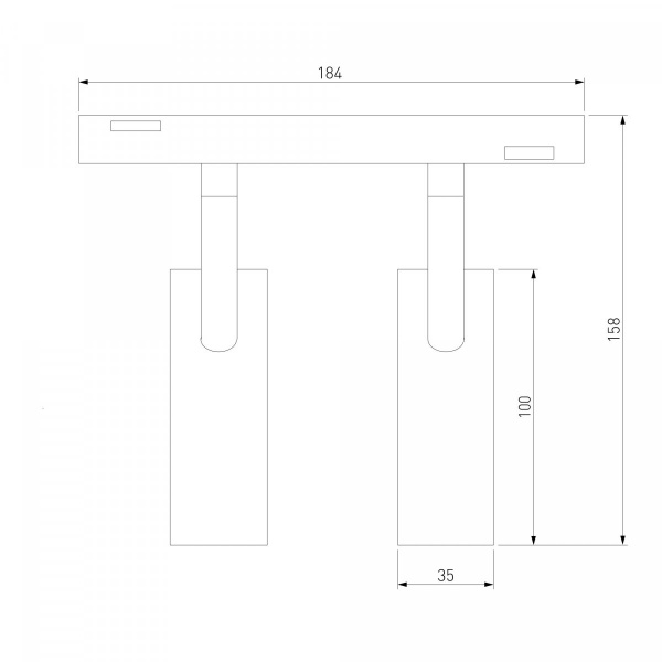 фото Slim Magnetic Трековый светильник 14W 4200K Dual чёрный 85046/01
