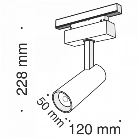 фото Трековый светильник Maytoni Technical Focus LED TR019-2-10W3K-B, черный