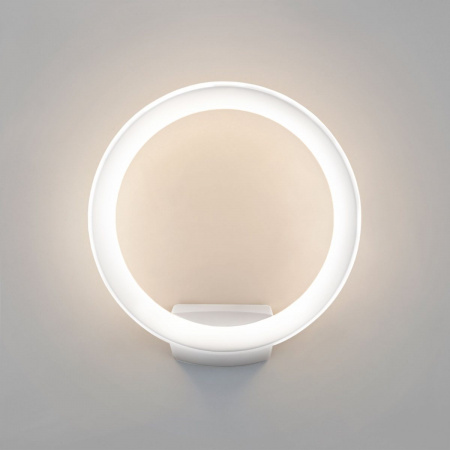 фото Уличный настенный светодиодный светильник Ring IP54 1710 TECHNO LED белый