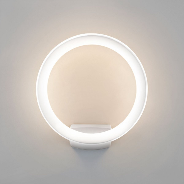фото Уличный настенный светодиодный светильник Ring IP54 1710 TECHNO LED белый