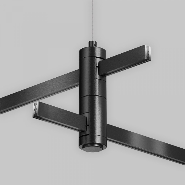 фото Подвес тросовый Hang двойной Flarity черный Maytoni Technical TRA157SW-D1-B