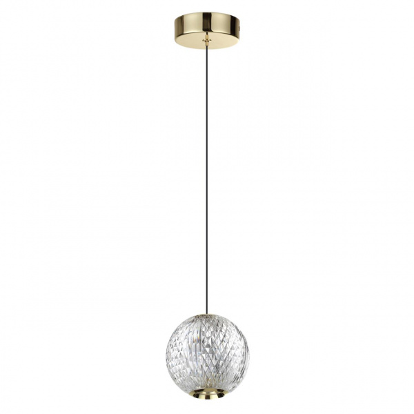 фото Золотой/металл/акрил Подвес LED 5W 4000K 390лм CRYSTAL L-VISION, арт. 5008/5LA