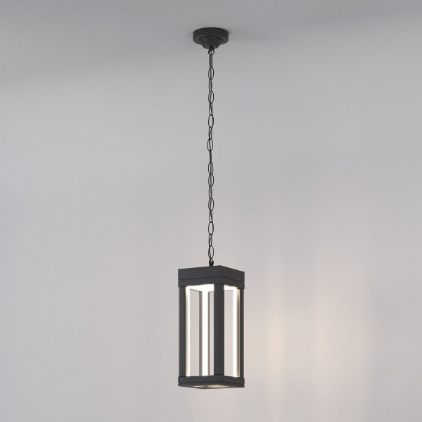 фото Уличный подвесной светодиодный светильник Frame LED IP54 1528 TECHNO серый