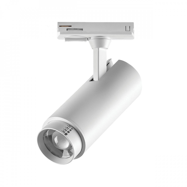 Светильник светодиодный трековый LED 5-9-13W 15-60G 3000/4000/6000К для трековой системы BARRA Fuoco P+CCT, белый Lightstar 218016