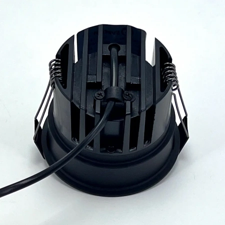 фото Свет-к LED (S1612) встр. круг. 220-240V COB 12W 4000K черный с борт WO