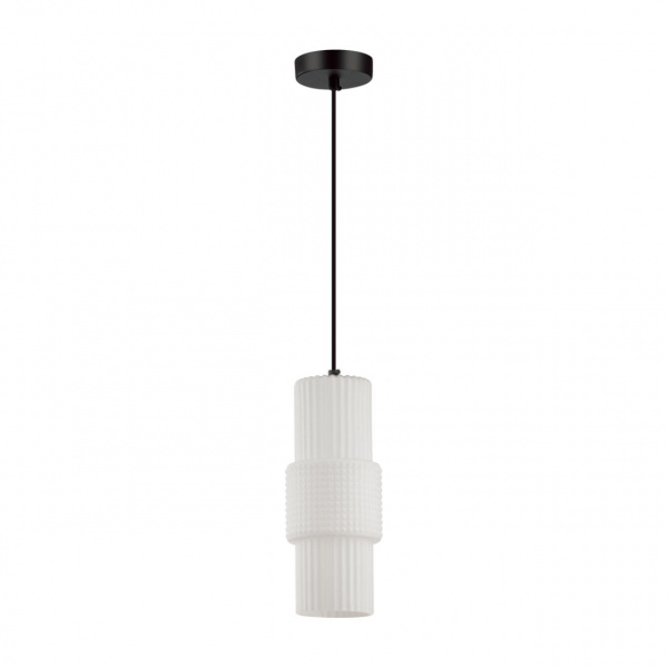 Черный/белый матовый металл/стекло Подвес E14 1*40W PIMPA MODERN, арт. 5017/1