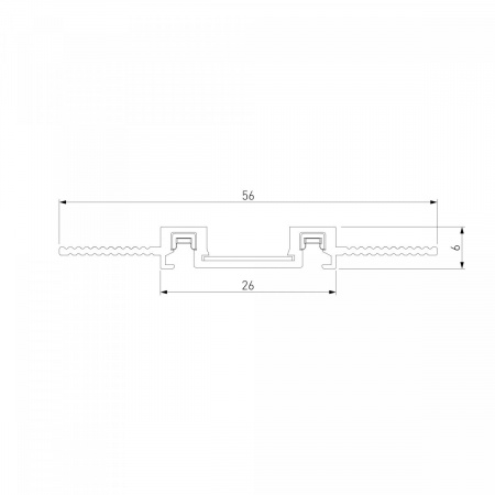 фото Шинопровод встраиваемый (2м) Flat Magnetic 85130/00