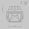 фото Встраиваемый светильник Maytoni Technical Alfa LED DL043-01-10W3K-D-SQ-WB, белый