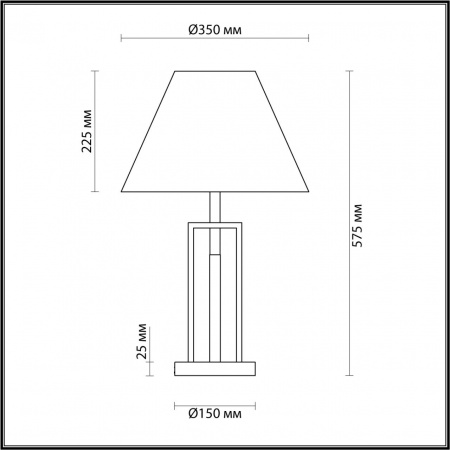 фото Белый, латунь Настольная лампа E27 1*60W 220V FLETCHER NEOCLASSI, арт. 5291/1T