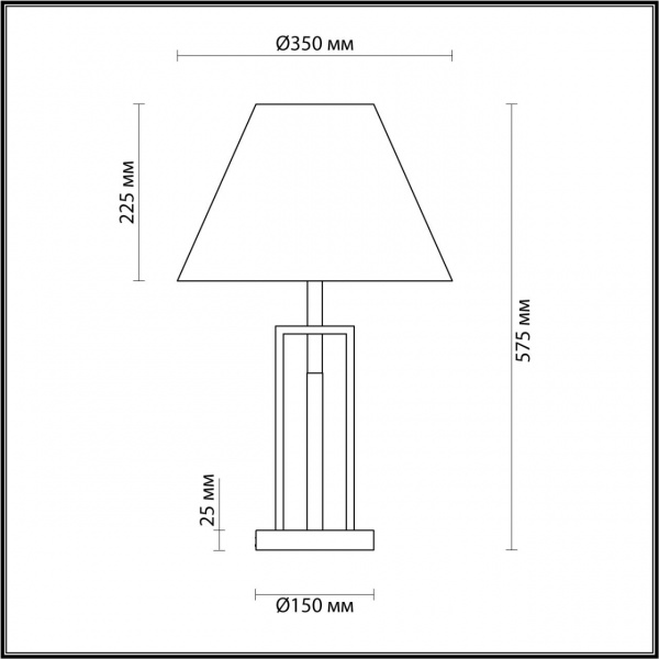 фото Черный, латунь Настольная лампа E27 1*60W 220V FLETCHER NEOCLASSI, арт. 5290/1T