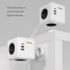 фото Розеточный блок 3-местный + 3×USB + беспроводная зарядка W6513501