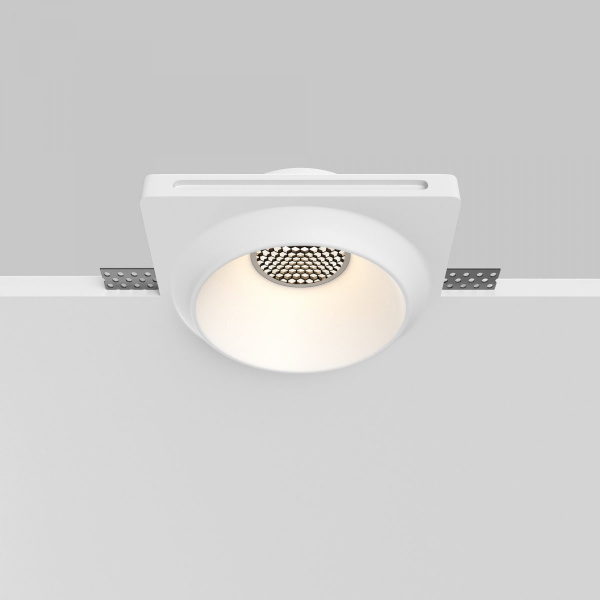 фото Встраиваемый светильник Maytoni Technical Gyps Modern DL124-GU10-01-TRS-W, белый