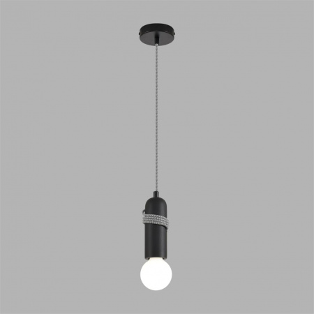 фото Черный, металл/бетон Подвес E27 LED 10W 220V TESLA ECO, арт. 8364/1A