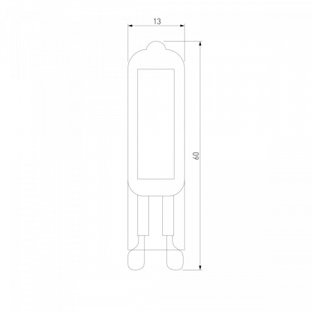 фото Светодиодная лампа G9 LED 5W 220V 3300K стекло BLG914