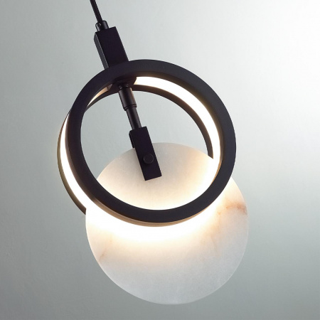 фото Черный/металл/алебастр Подвес LED 17W 3000K 986Лм MERCURY HIGHTECH, арт. 5422/17L