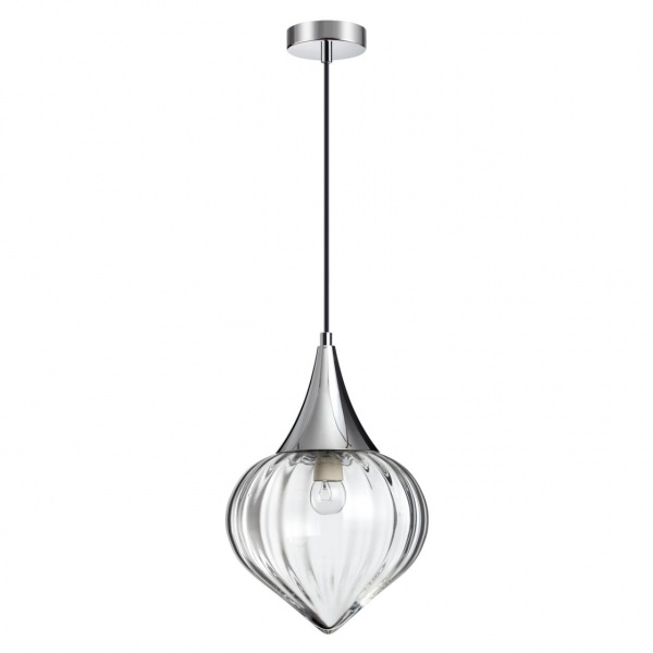 Хром/прозрачный/стекло Подвес E14 1*40W KESTA PENDANT, арт. 4949/1