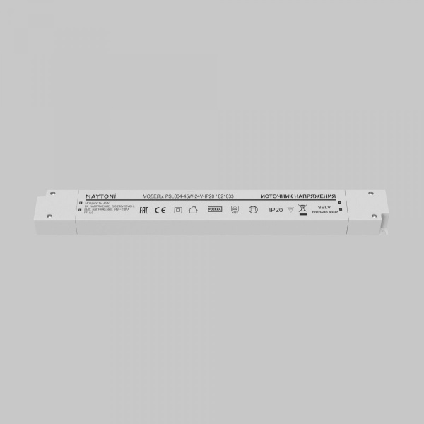 фото Источник напряжения PSL004 24В 45Вт IP20 Maytoni 821033, белый