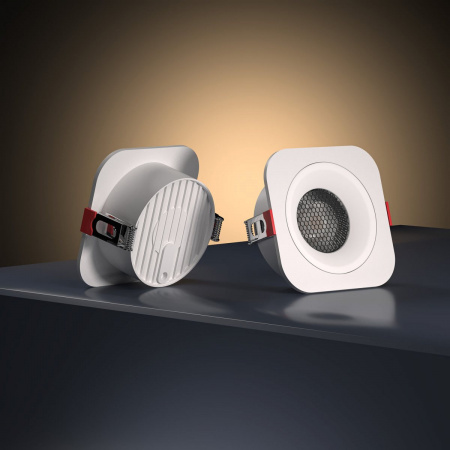 фото Светильник встраиваемый светодиодный с антибликовой решеткой Tetro 10W 4000K белый IP44 15276/LED
