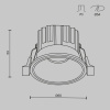 фото Встраиваемый светильник Maytoni Technical Round DL058-7W4K-BS, латунь
