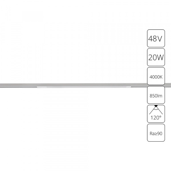 Магнитный трековый светильник Arte Lamp OPTIMA A7264PL-1WH
